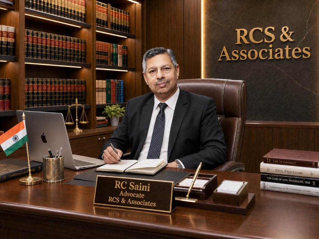 Advocate Ramesh Chand Saini at RCS & Associates Chambers